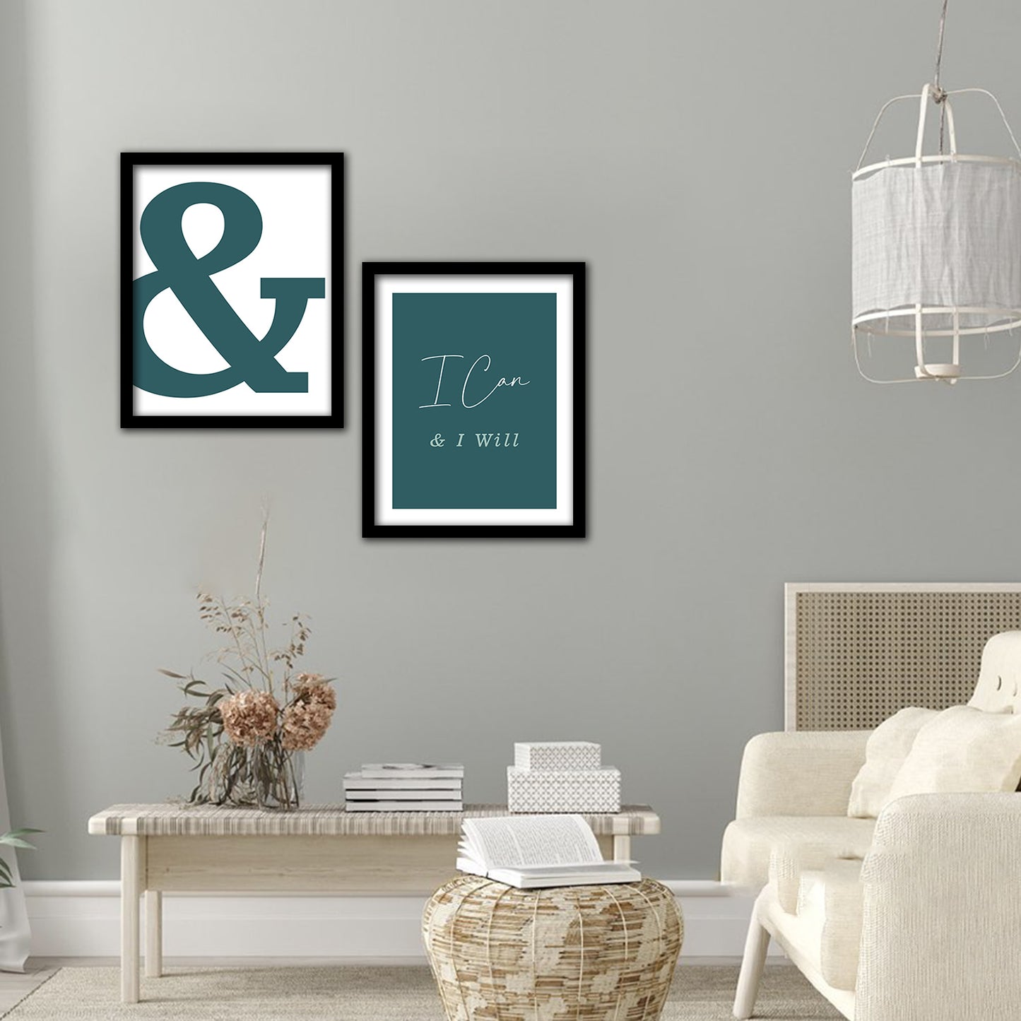 Motivational Wall Frames Posters Paintings For office study Room Home Decoration Set Of 2