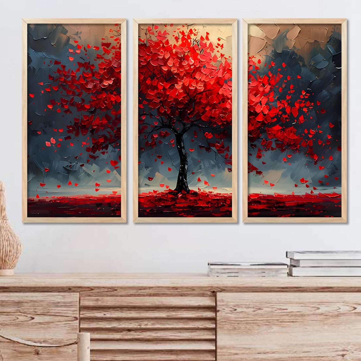 Vibrant Nature Inspired Art Posters with Frame for Home and Office Wall Decor