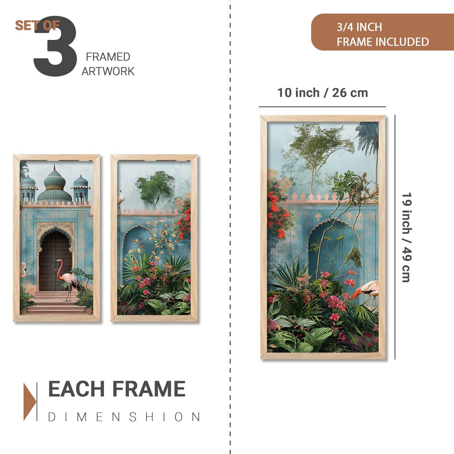 Traditional Indian Art with Frame for Home and Office Wall Decor