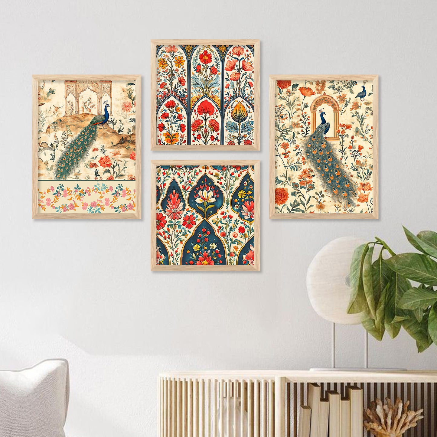 Traditional Indian Art with Frame for Home and Office Wall Decor