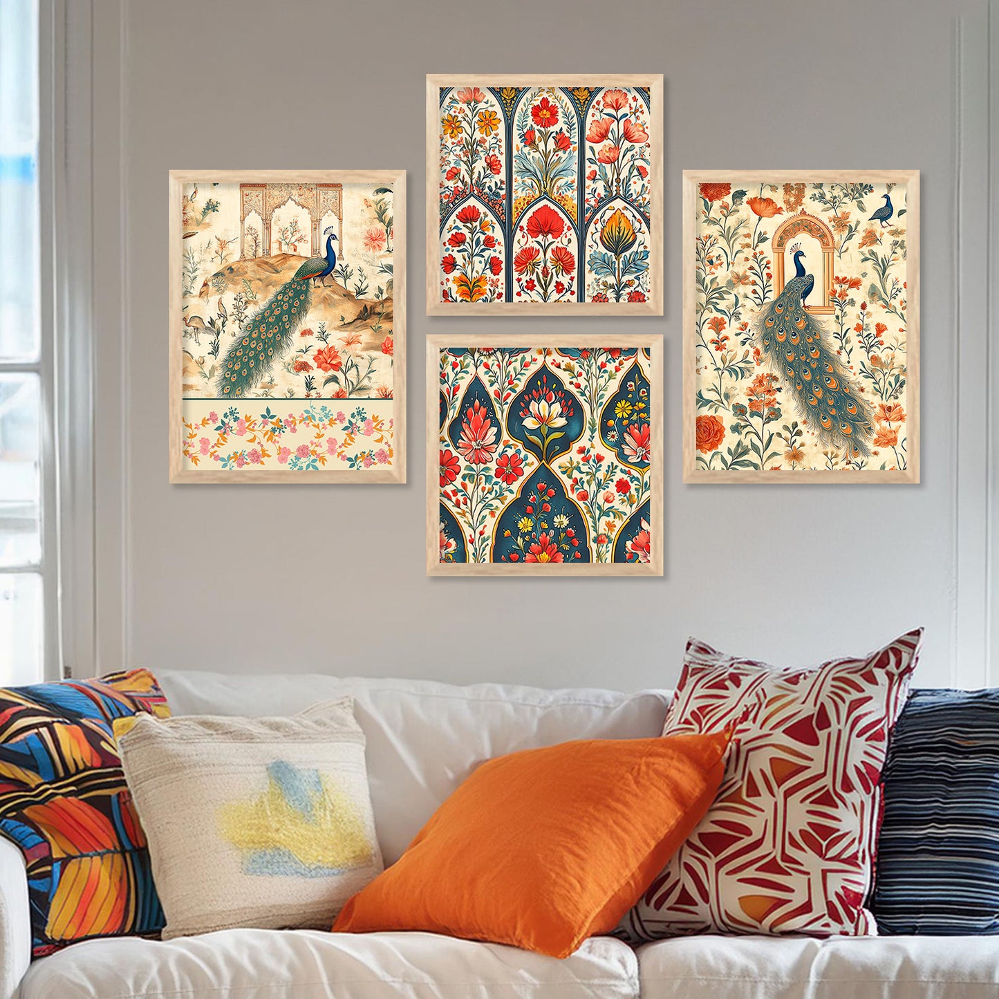 Traditional Indian Art with Frame for Home and Office Wall Decor