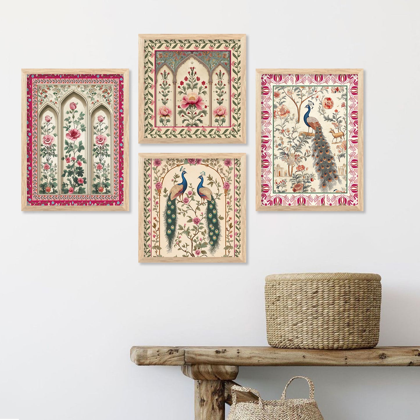 Traditional Indian Art with Frame for Home and Office Wall Decor