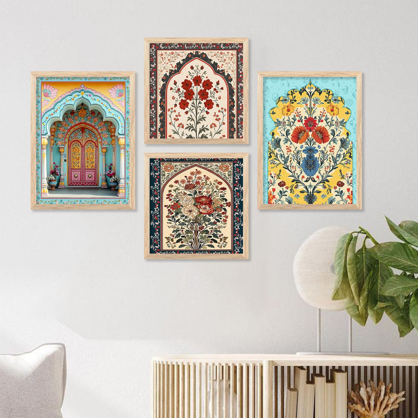 Traditional Indian Art with Frame for Home and Office Wall Decor