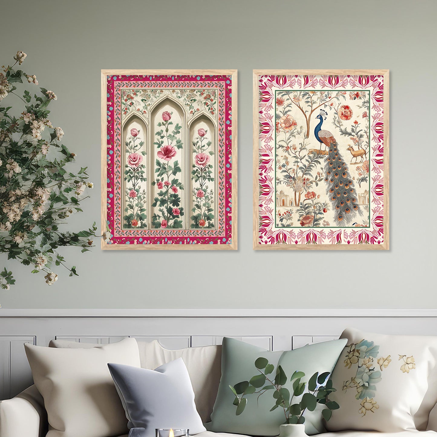 Traditional Indian Art with Frame for Home and Office Wall Decor