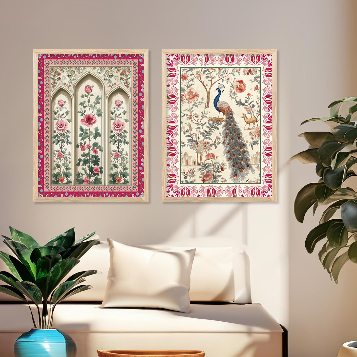 Traditional Indian Art with Frame for Home and Office Wall Decor