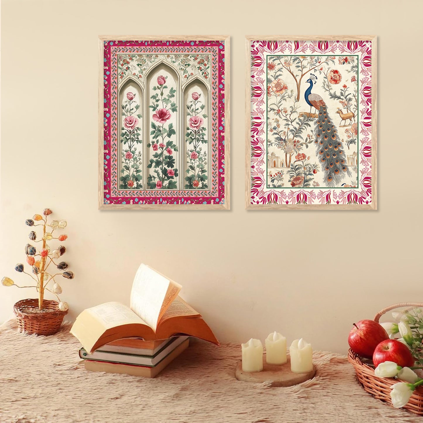 Traditional Indian Art with Frame for Home and Office Wall Decor