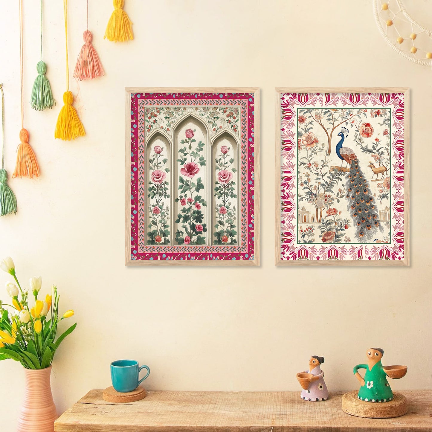 Traditional Indian Art with Frame for Home and Office Wall Decor