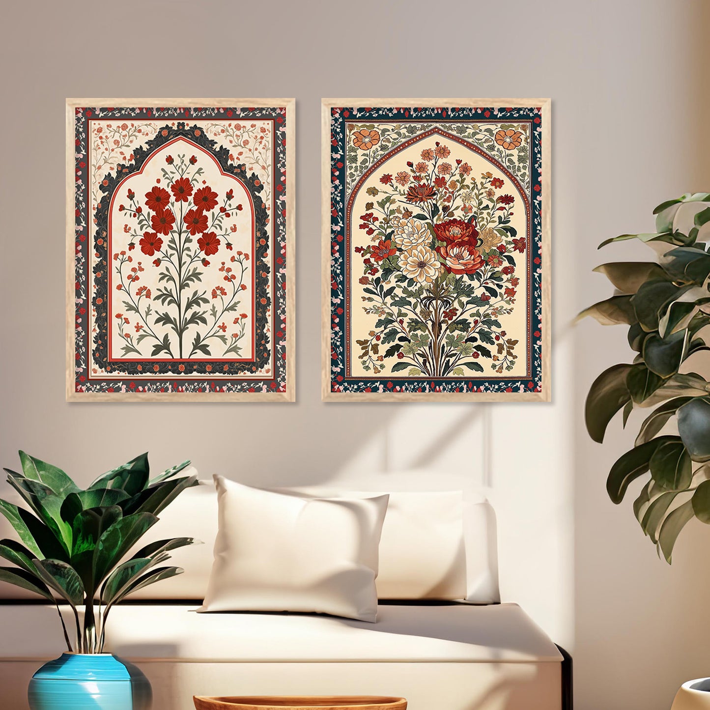 Traditional Indian Art with Frame for Home and Office Wall Decor