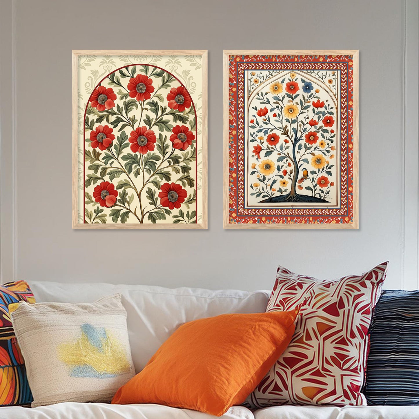 Traditional Indian Art with Frame for Home and Office Wall Decor