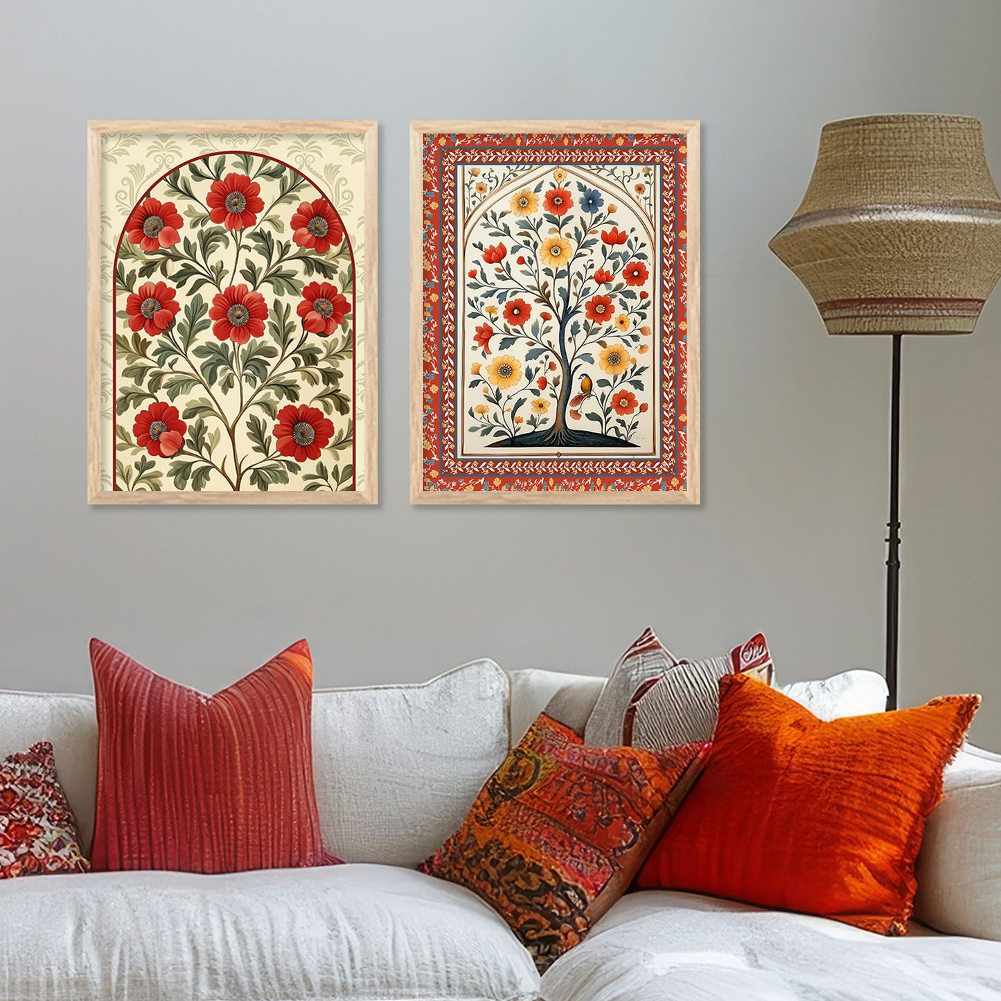 Traditional Indian Art with Frame for Home and Office Wall Decor