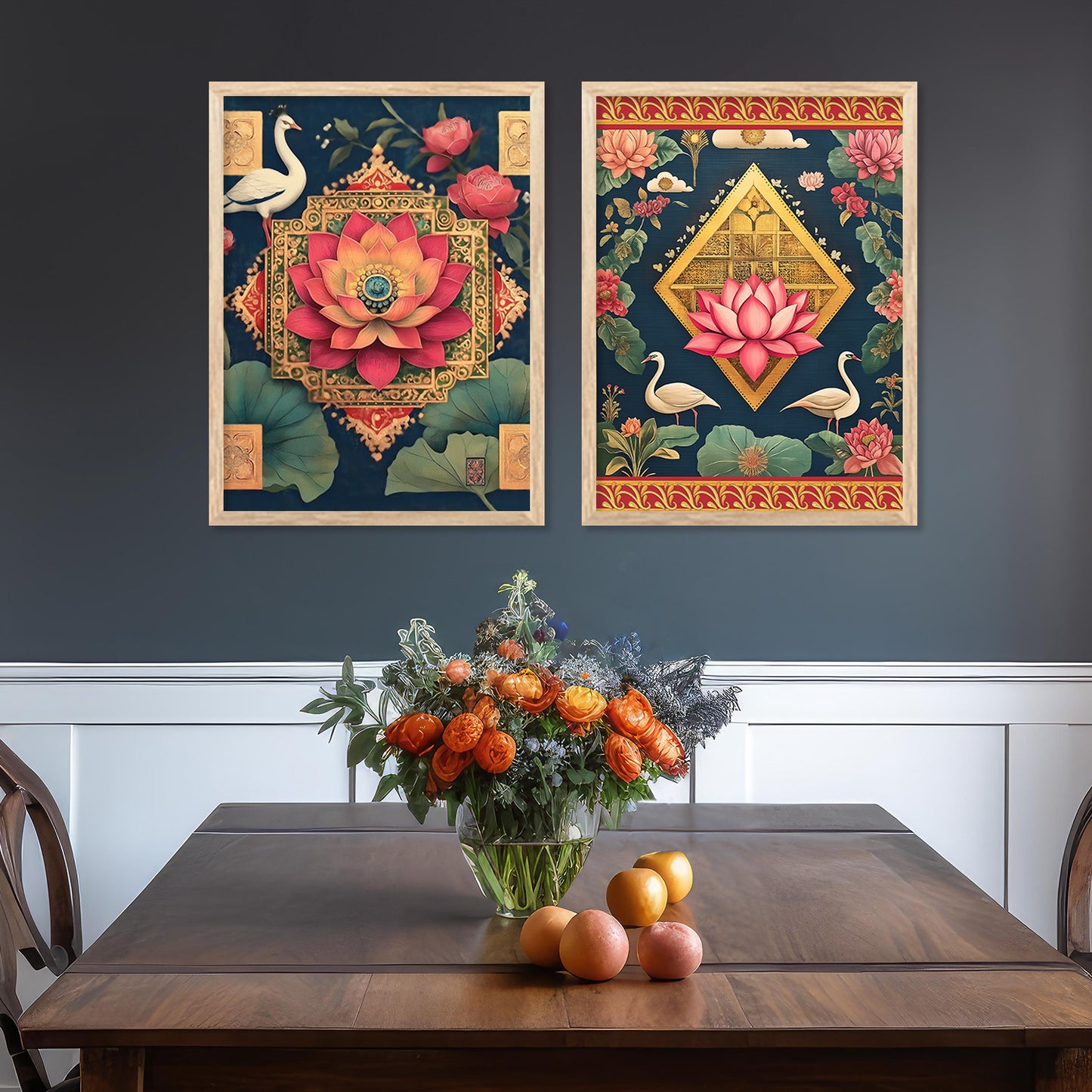 Traditional Indian Art with Frame for Home and Office Wall Decor
