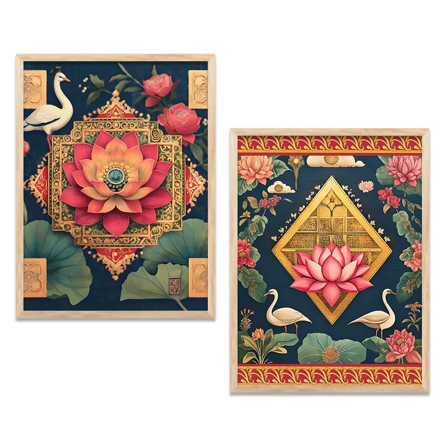 Traditional Indian Art with Frame for Home and Office Wall Decor