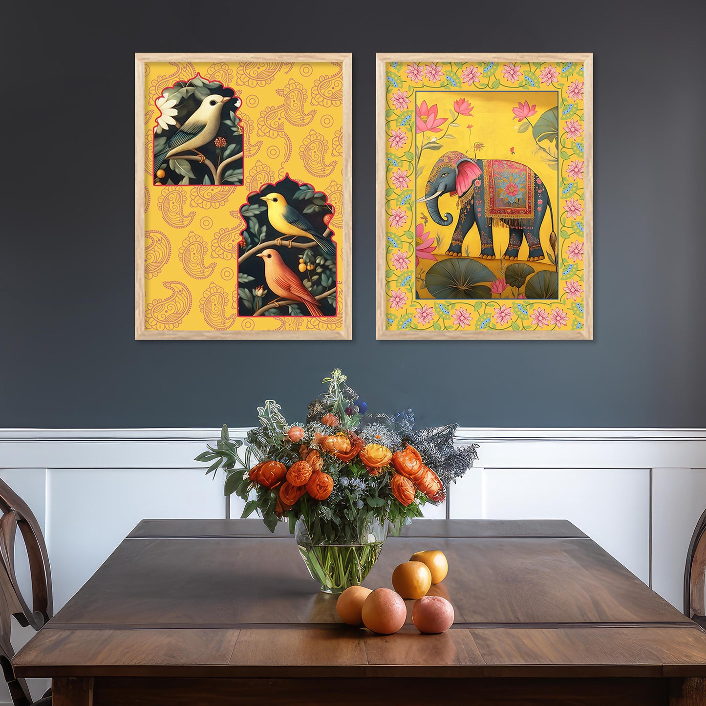 Traditional Indian Art with Frame for Home and Office Wall Decor