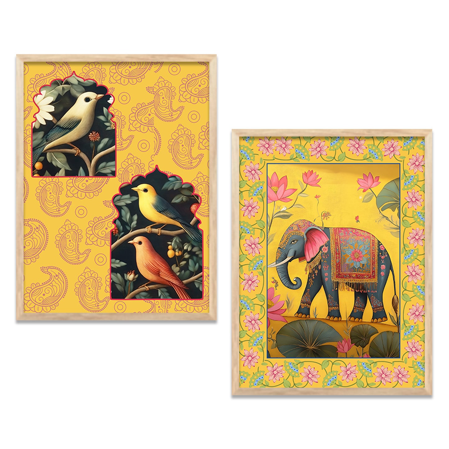 Traditional Indian Art with Frame for Home and Office Wall Decor