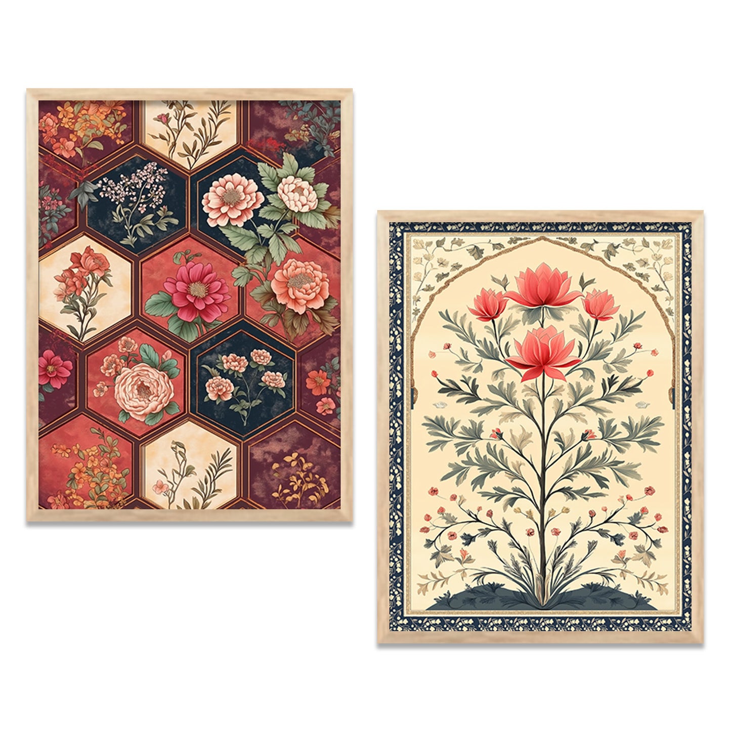 Traditional Indian Art with Frame for Home and Office Wall Decor