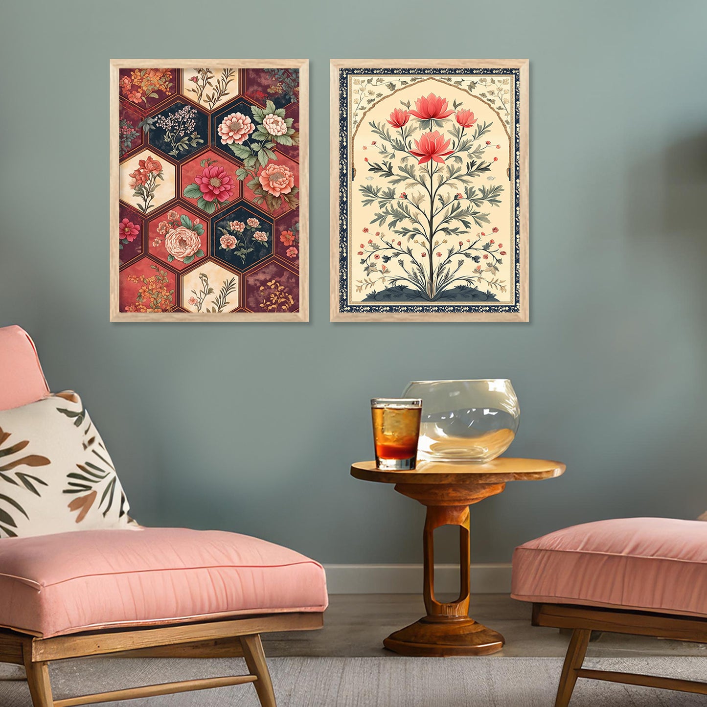 Traditional Indian Art with Frame for Home and Office Wall Decor