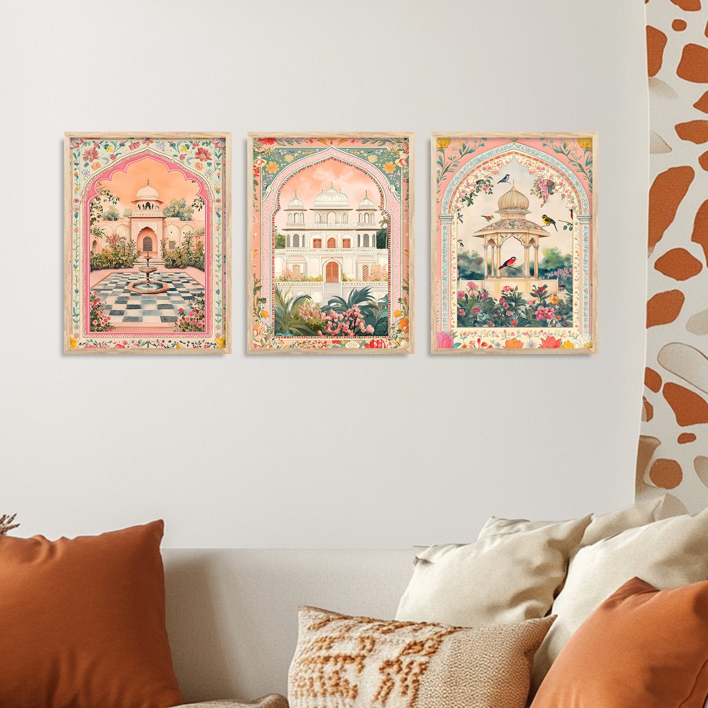 Traditional wall Art Paintings with Frame for Home Decor - Framed Wall Painting for Living Room Bedroom Office Room Decor - Painting for Wall Decoration