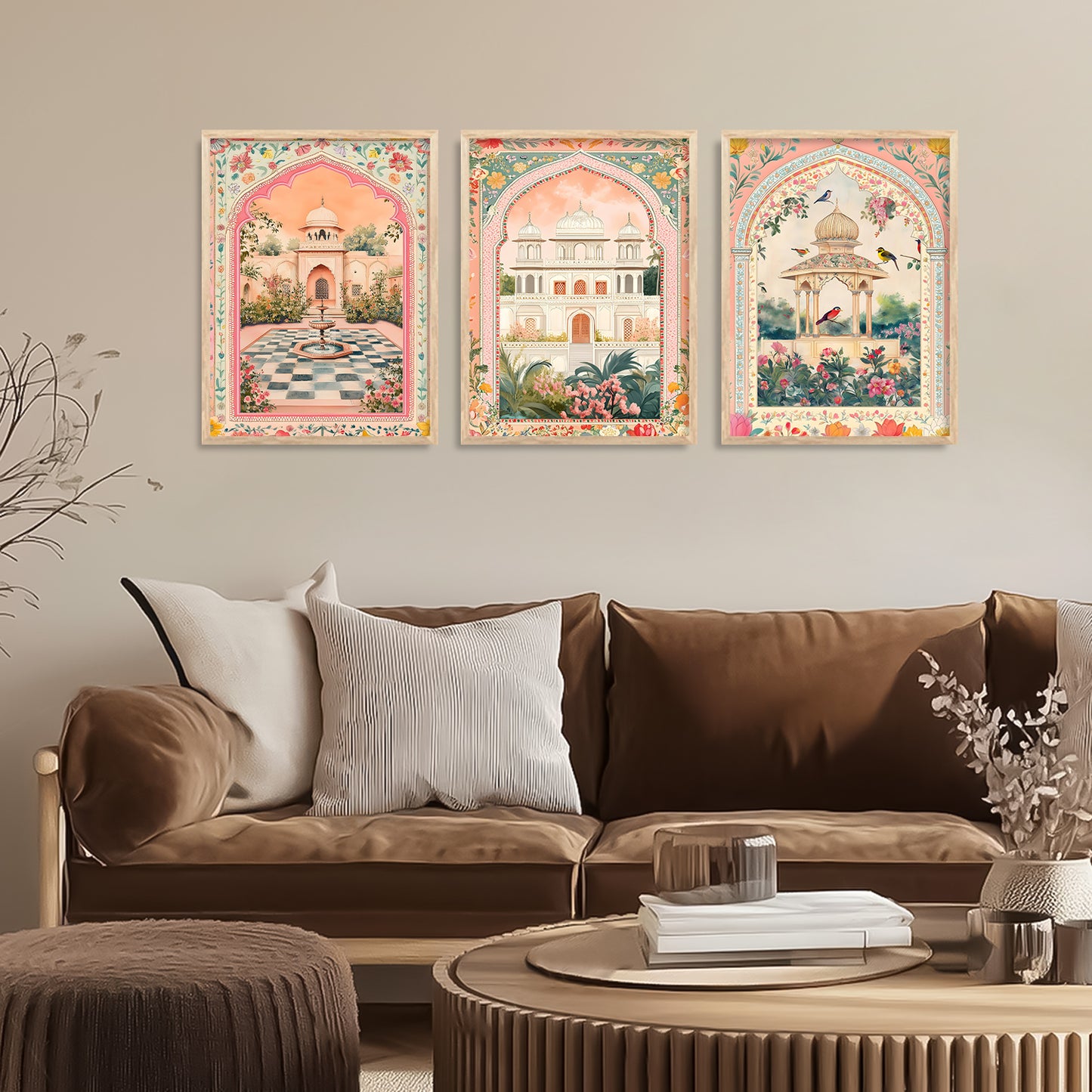 Traditional wall Art Paintings with Frame for Home Decor - Framed Wall Painting for Living Room Bedroom Office Room Decor - Painting for Wall Decoration