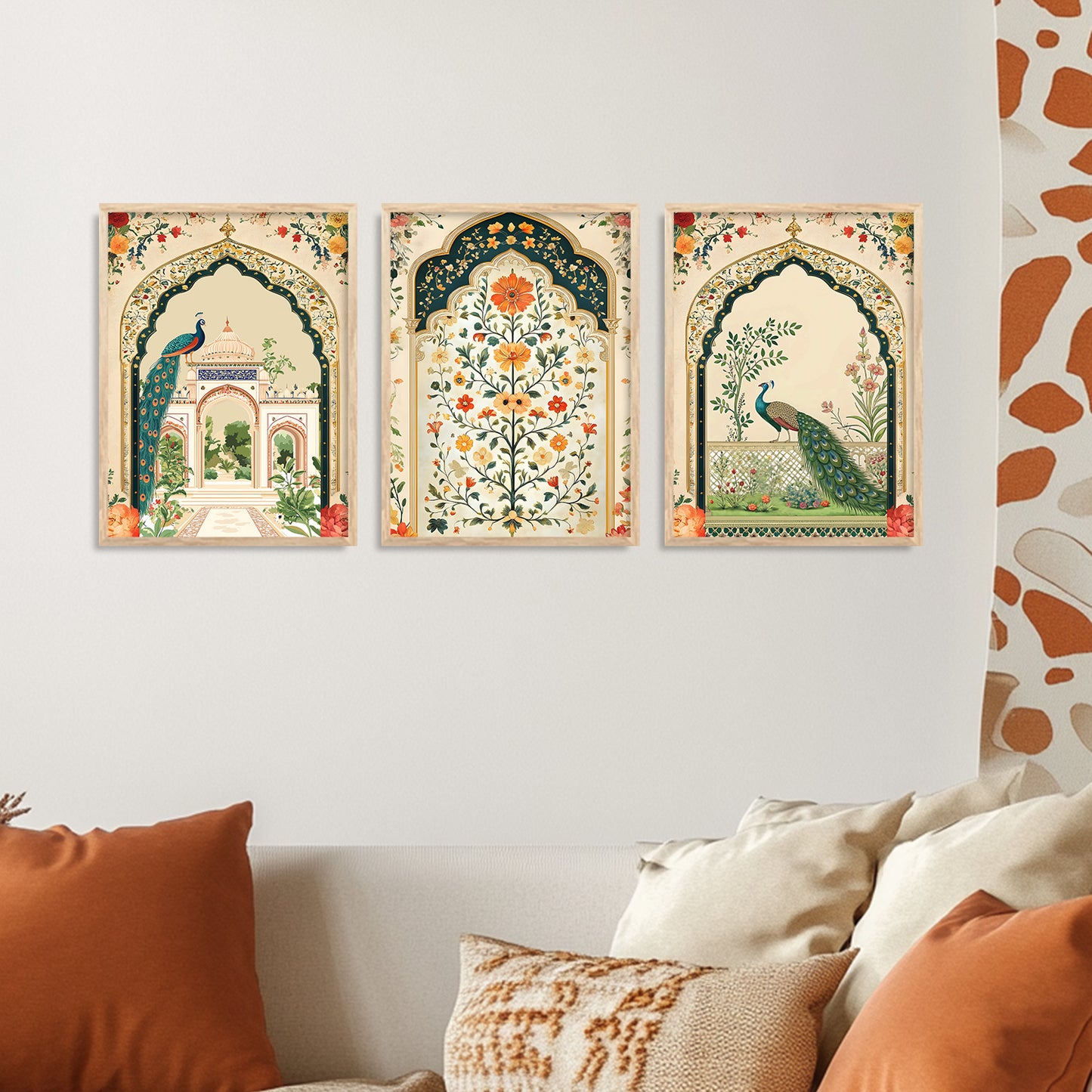 Traditional wall Art Paintings with Frame for Home Decor - Framed Wall Painting for Living Room Bedroom Office Room Decor - Painting for Wall Decoration