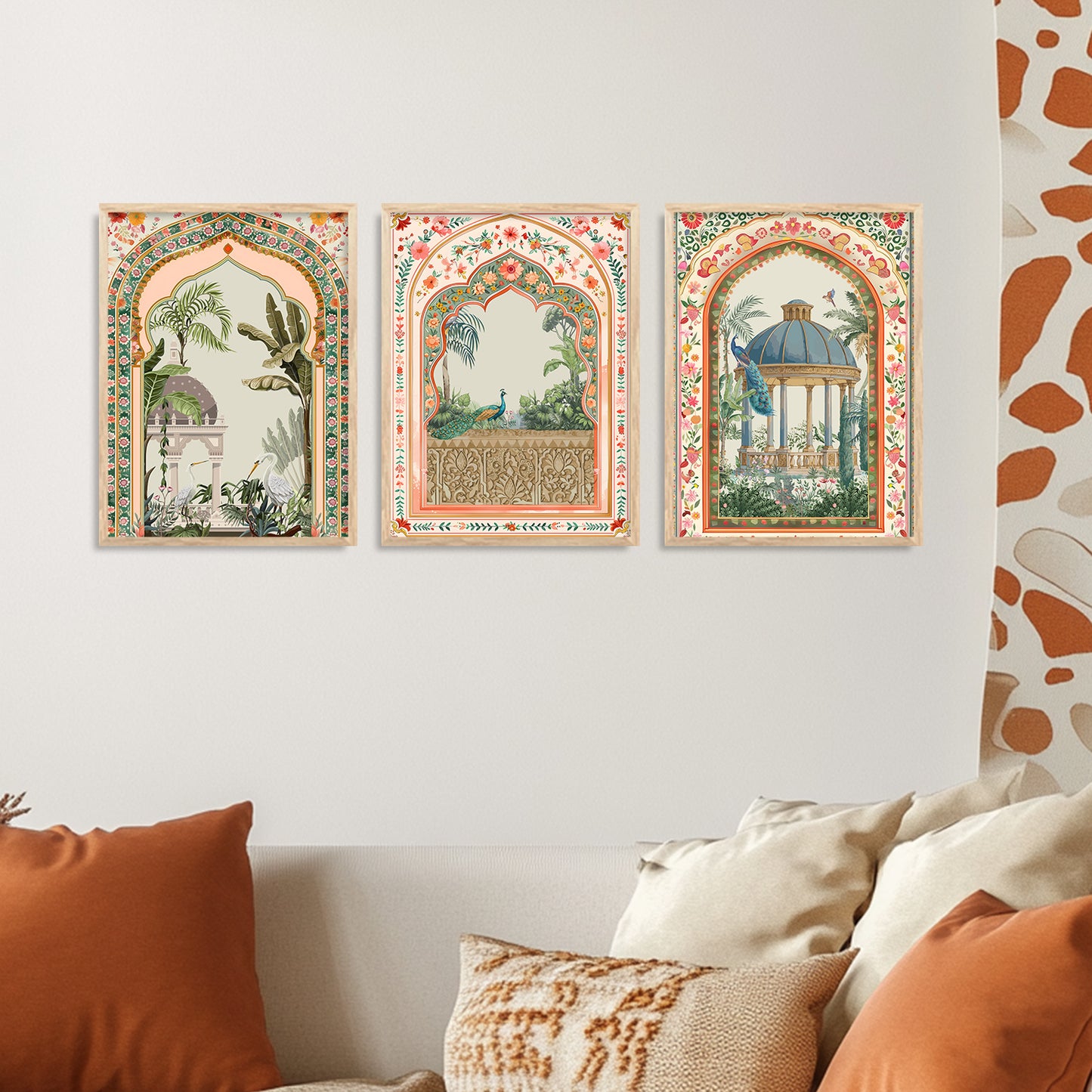 Traditional wall Art Paintings with Frame for Home Decor - Framed Wall Painting for Living Room Bedroom Office Room Decor - Painting for Wall Decoration