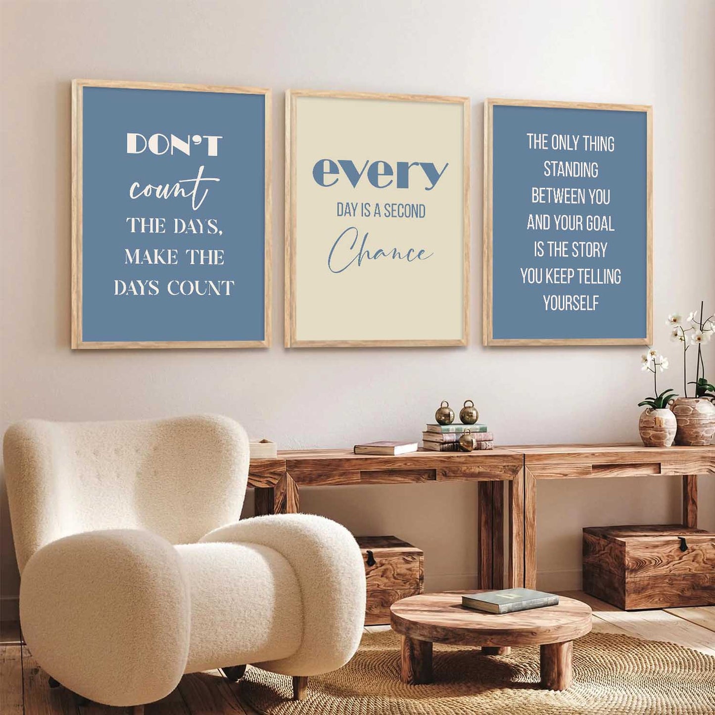 Motivational Wall Posters with Frame : Inspirational Quotes Wall Frame