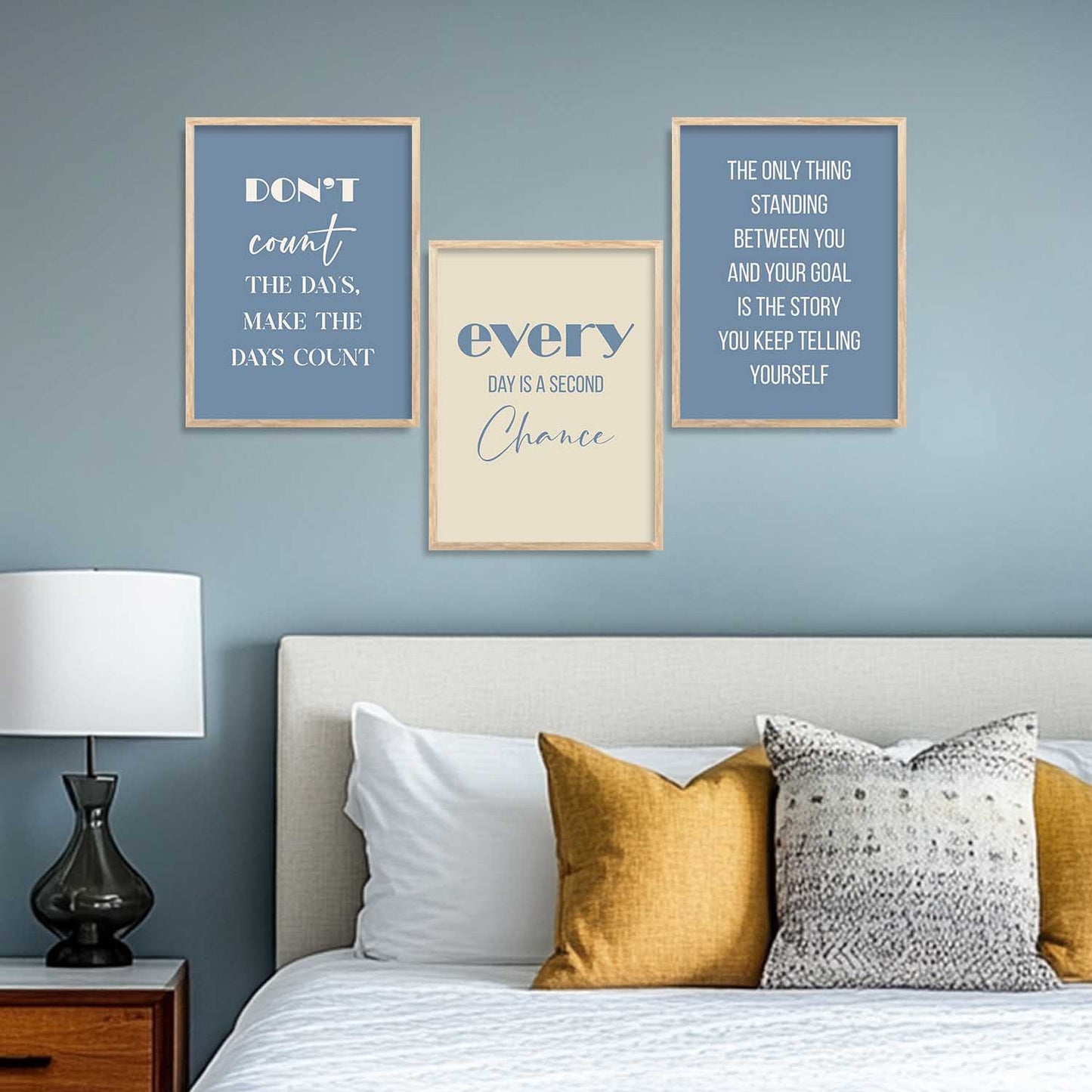 Motivational Wall Posters with Frame : Inspirational Quotes Wall Frame
