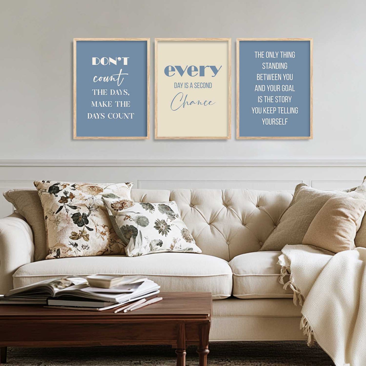 Motivational Wall Posters with Frame : Inspirational Quotes Wall Frame