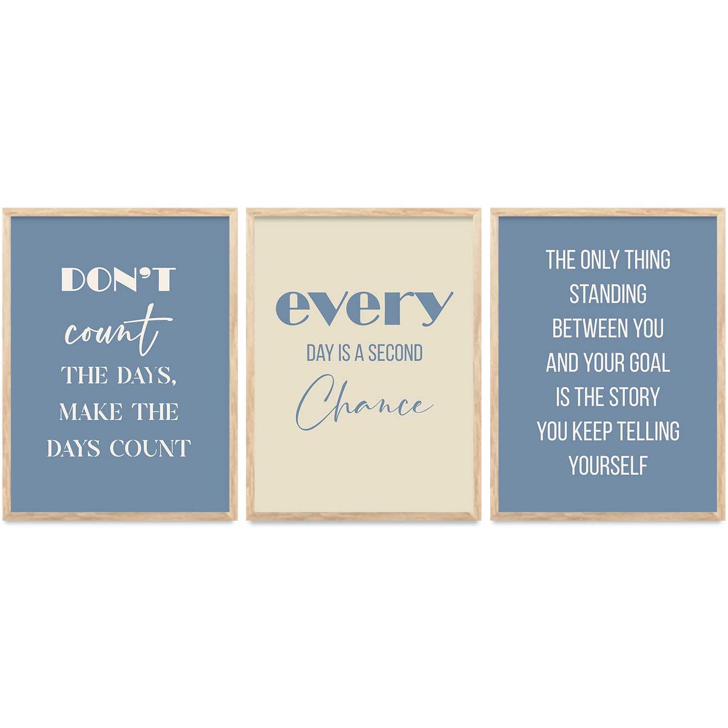 Motivational Wall Posters with Frame : Inspirational Quotes Wall Frame