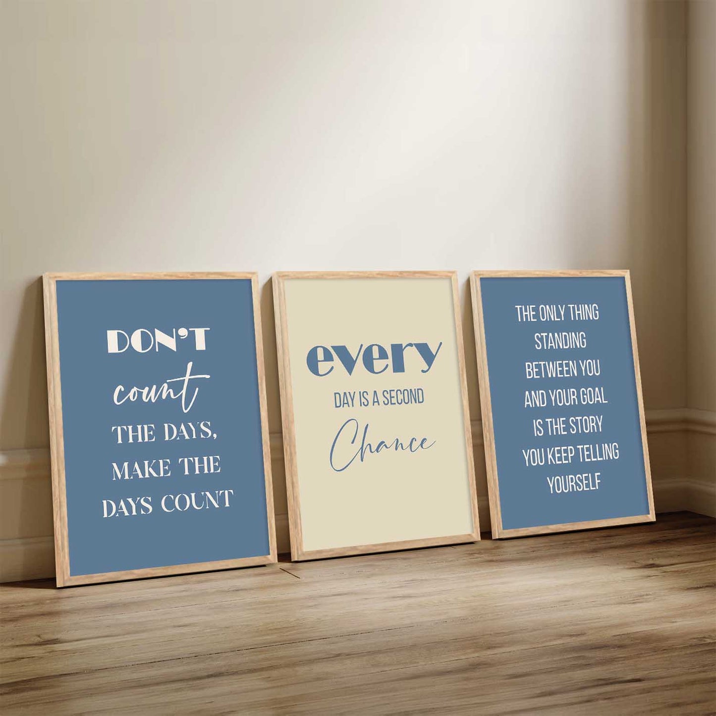 Motivational Wall Posters with Frame : Inspirational Quotes Wall Frame