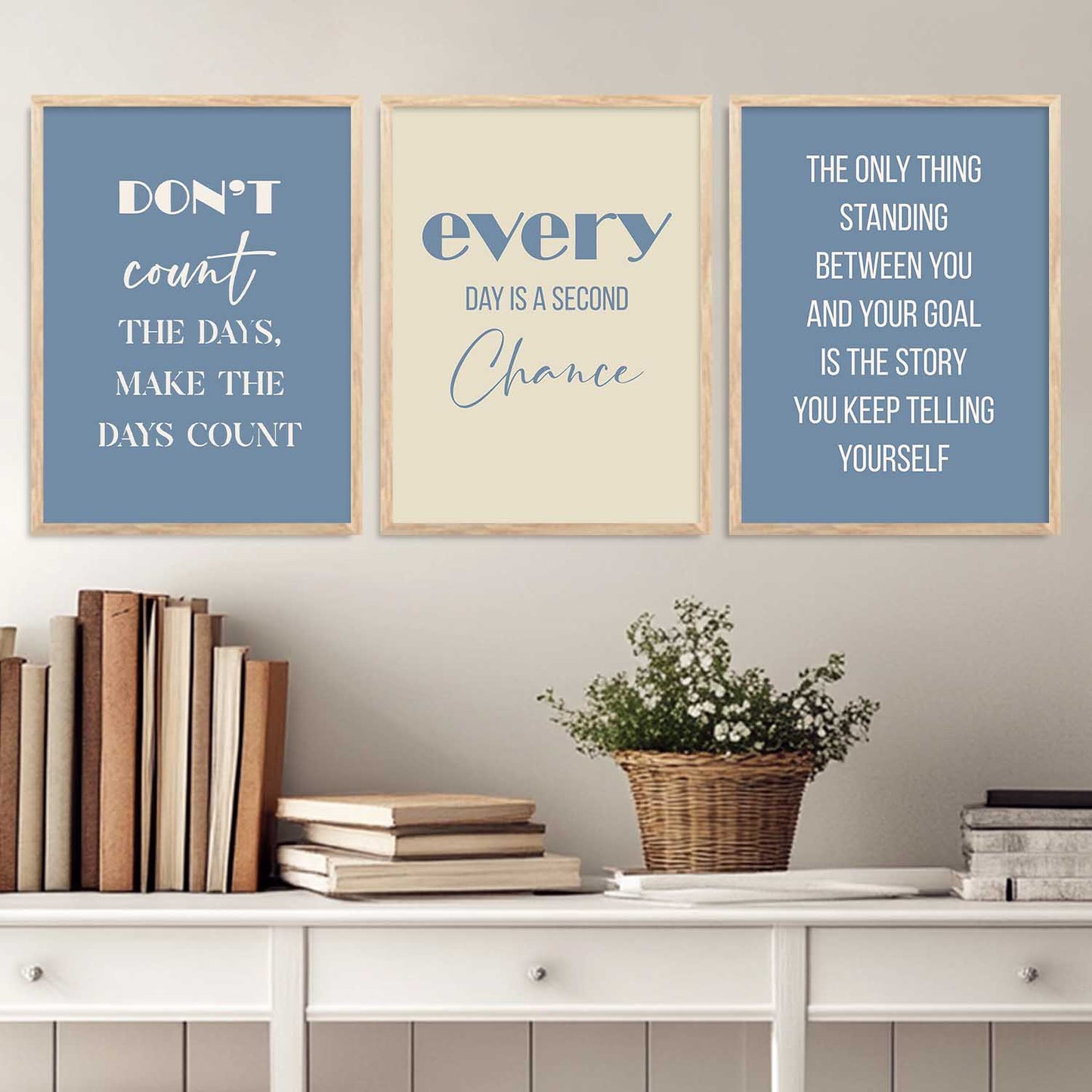 Motivational Wall Posters with Frame : Inspirational Quotes Wall Frame