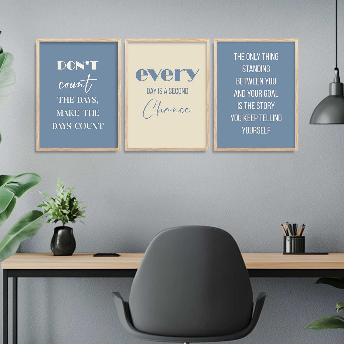 Motivational Wall Posters with Frame : Inspirational Quotes Wall Frame