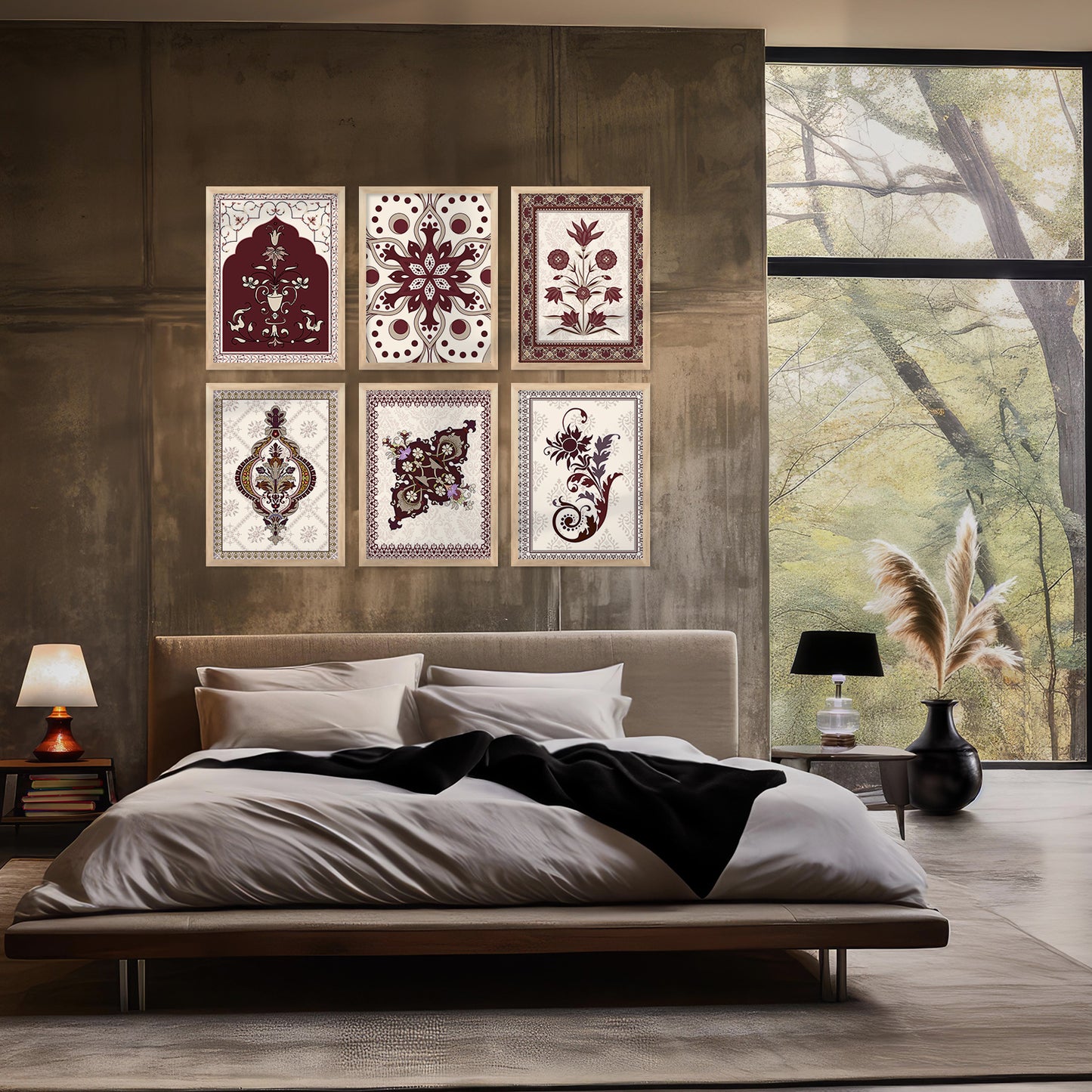 Traditional Wall Art Paintings with Frame for Wall Decor