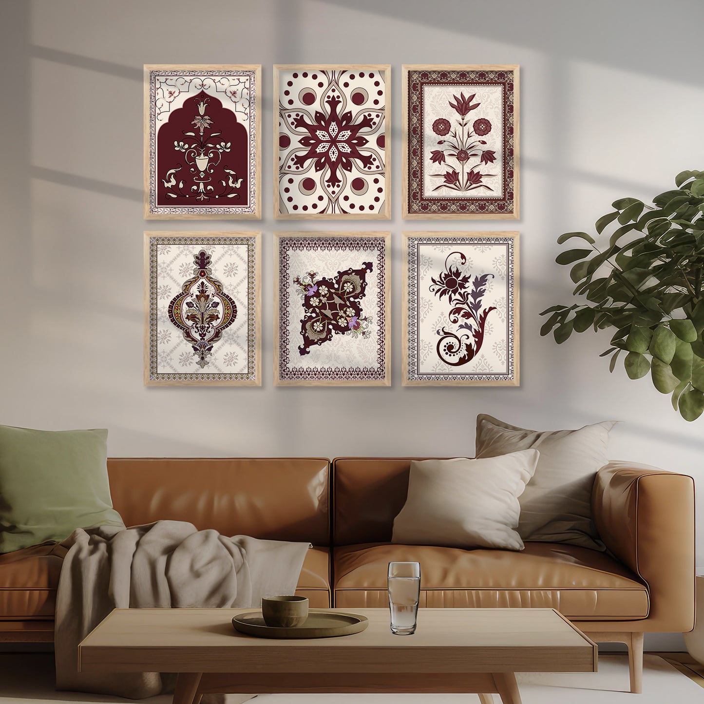Traditional Wall Art Paintings with Frame for Wall Decor