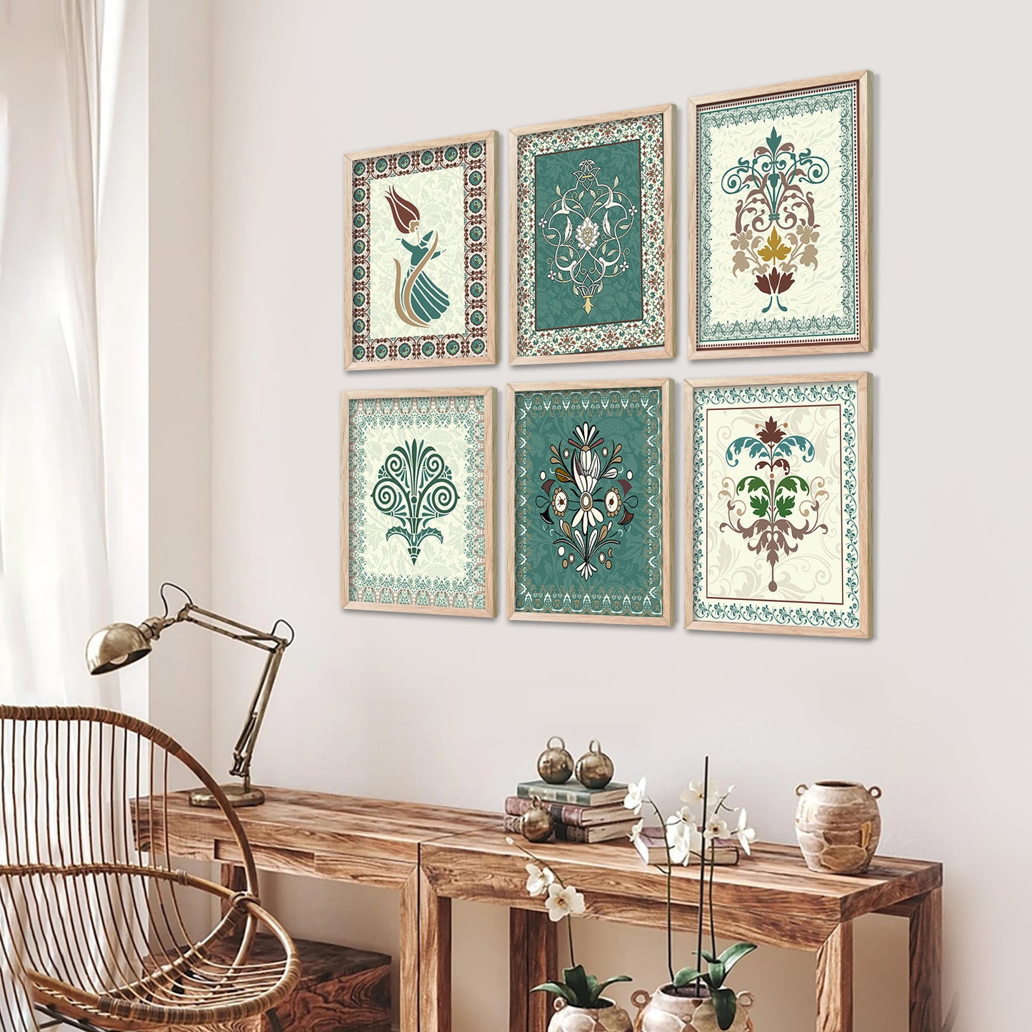 Gond Wall Art Paintings with Frame for Wall Decor