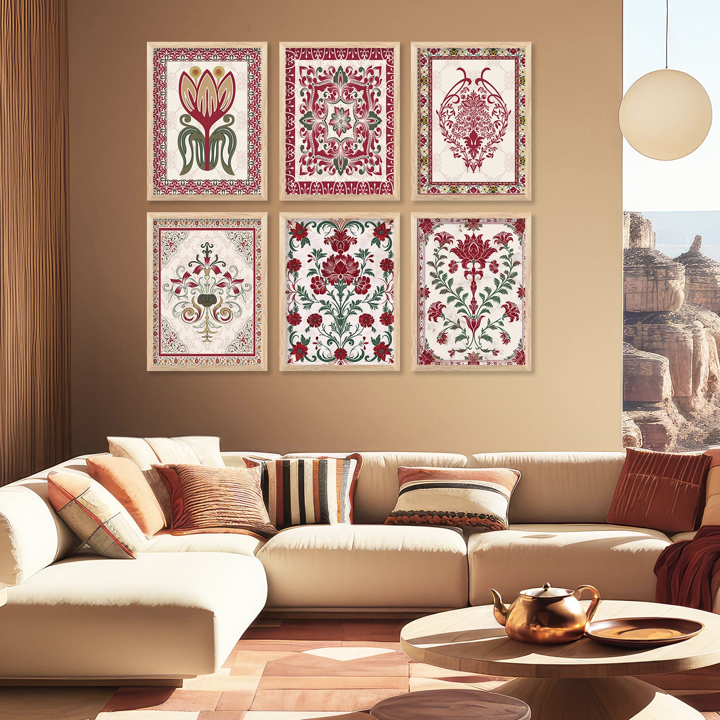 Traditional Wall Art Paintings with Frame for Wall Decor