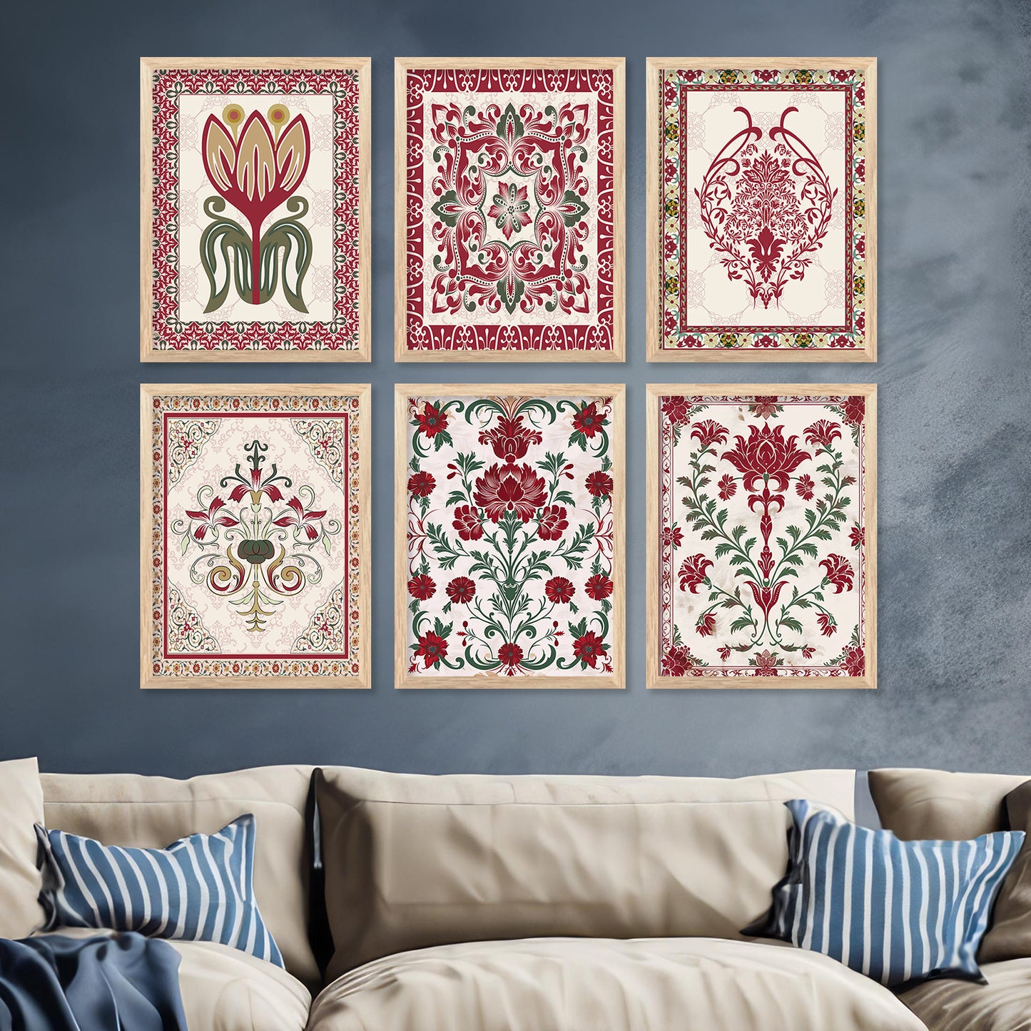 Traditional Wall Art Paintings with Frame for Wall Decor