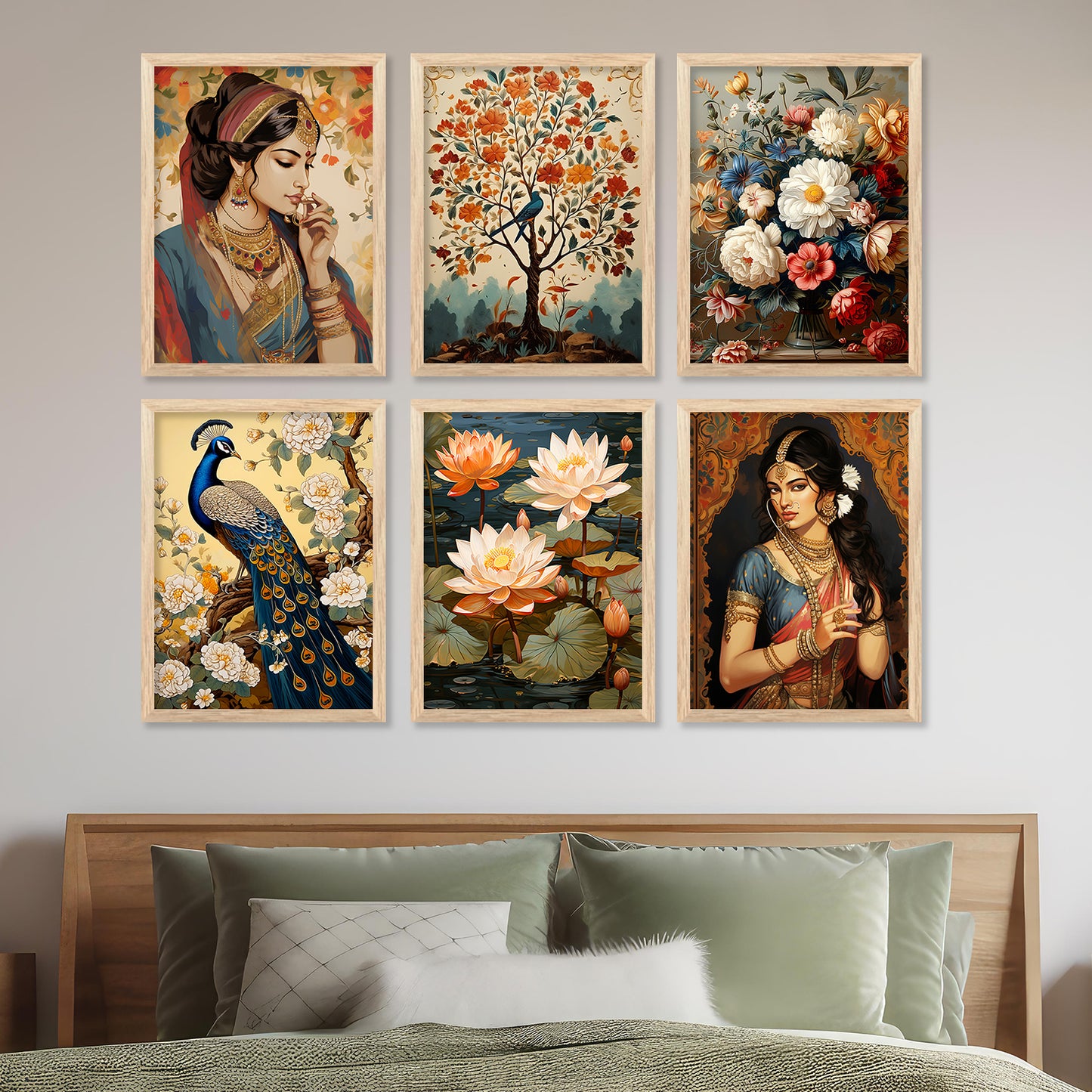 Madhubani Wall Art Paintings with Frame for Wall Decor