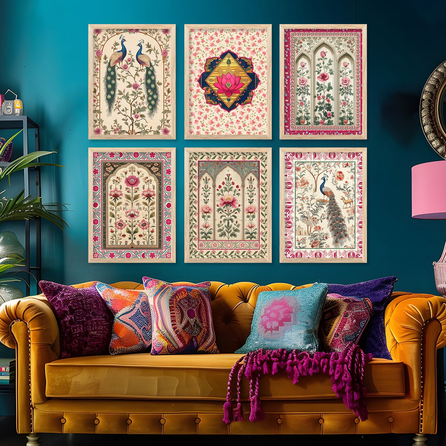 Traditional Indian Art with Frame for Home and Office Wall Decor