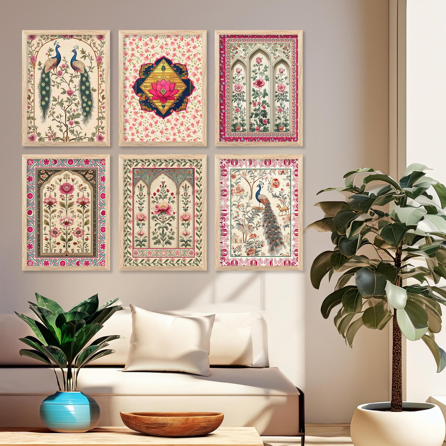 Traditional Indian Art with Frame for Home and Office Wall Decor