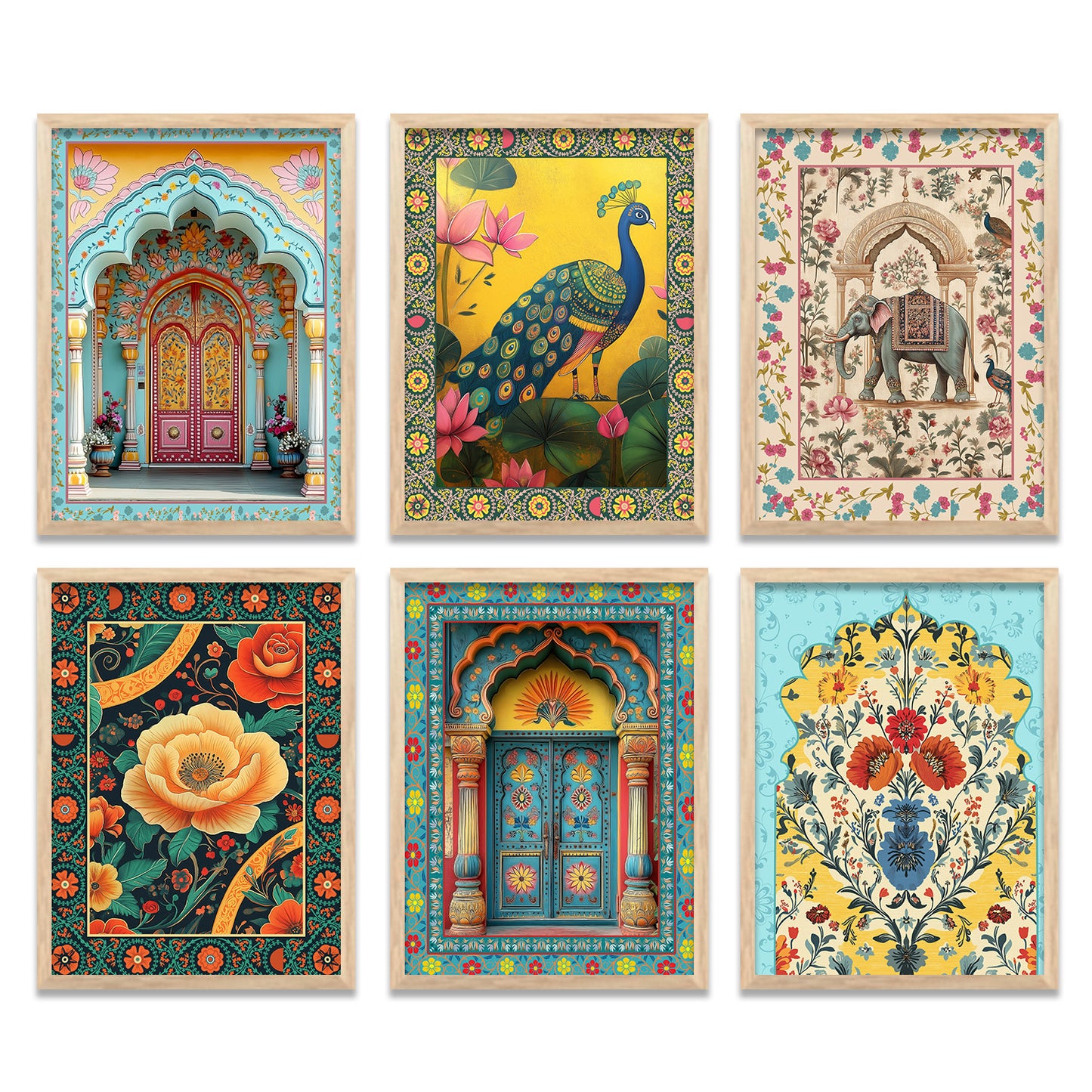 Traditional Indian Art with Frame for Home and Office Wall Decor
