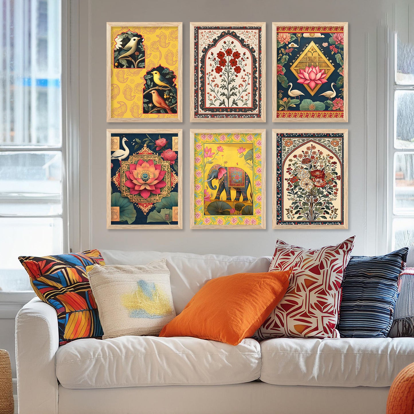 Traditional Indian Art with Frame for Home and Office Wall Decor
