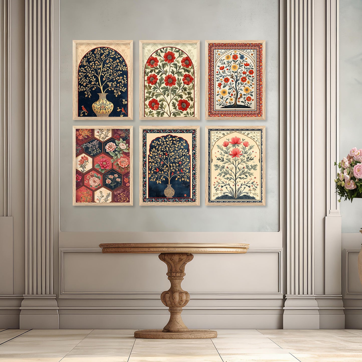 Traditional Indian Art with Frame for Home and Office Wall Decor