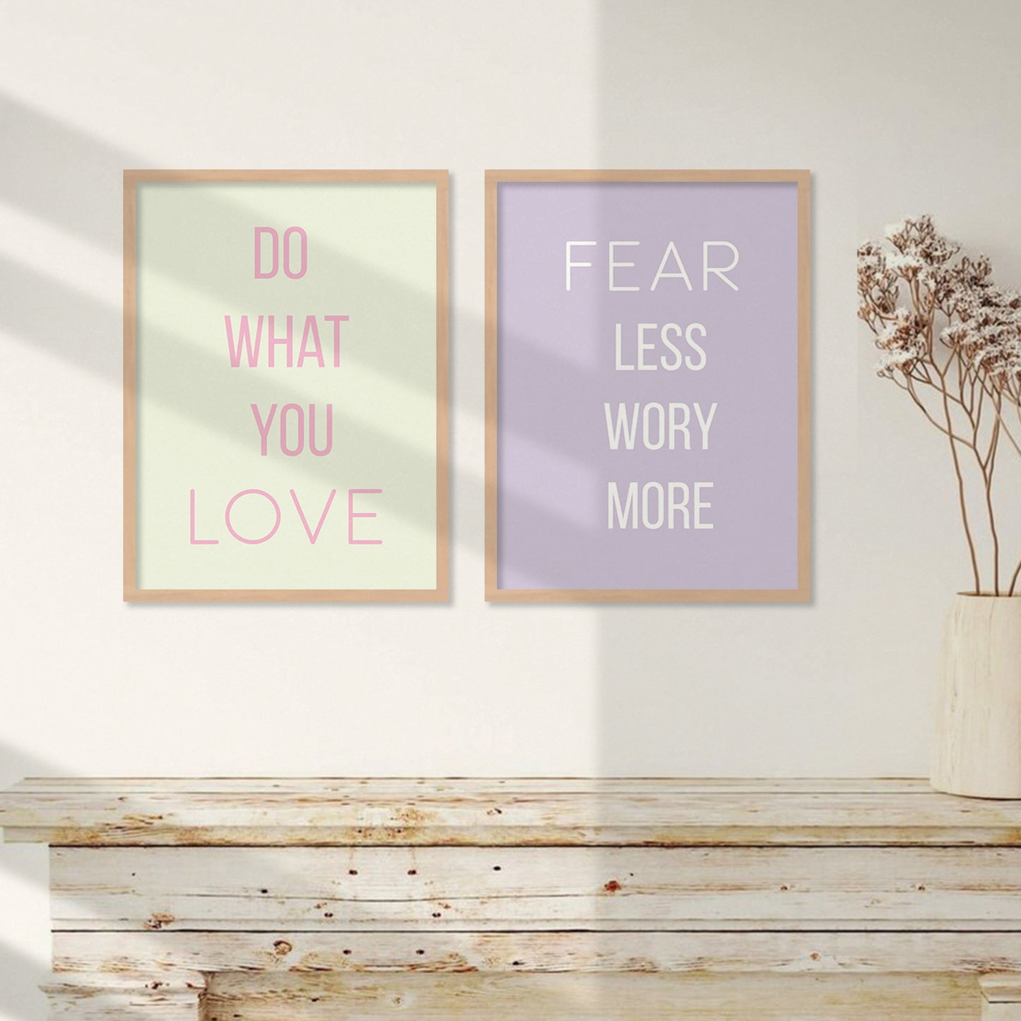Motivational Quotes Framed Posters for Home Living Room Bedroom and Office Wall Decor Set of 6