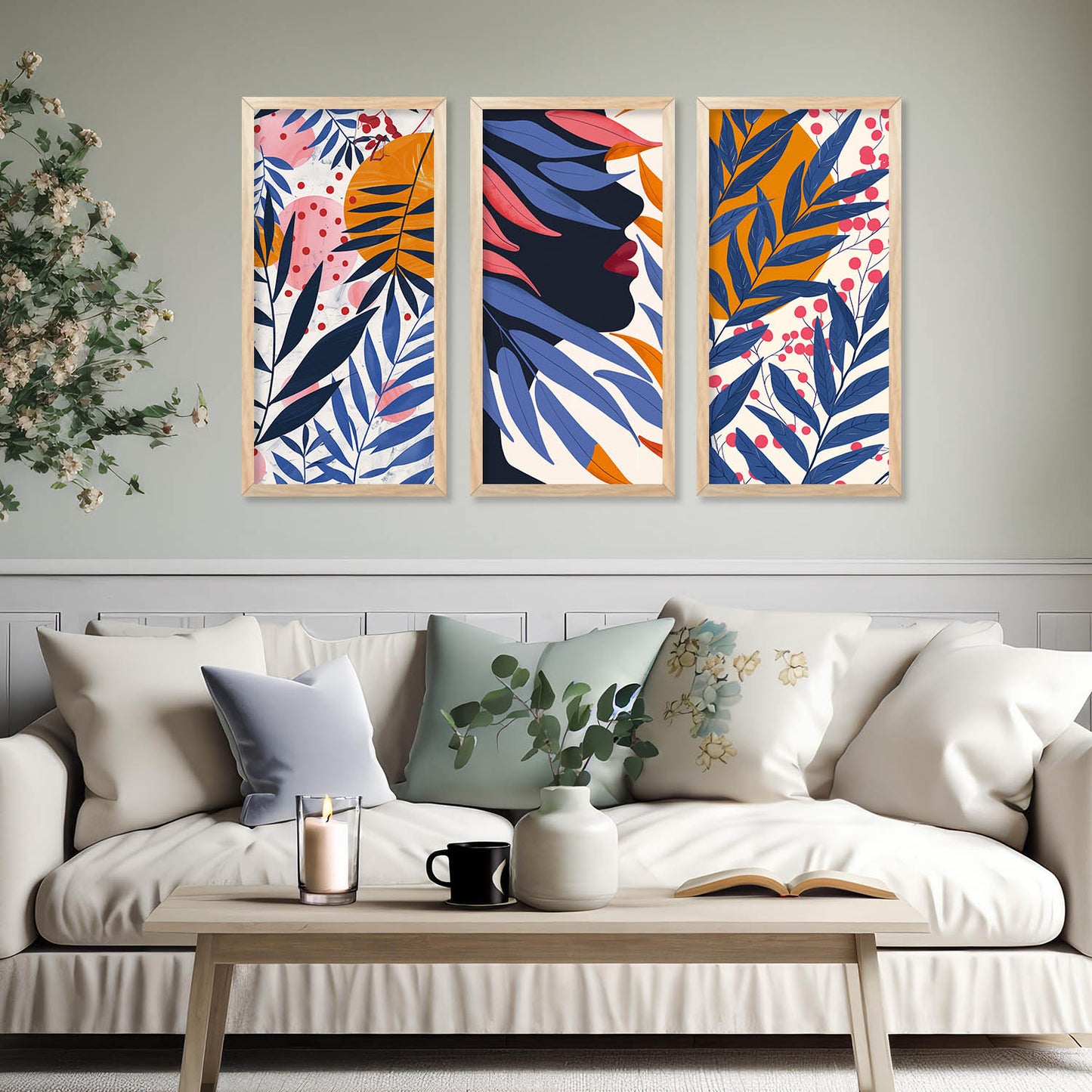 Modern Art Framed Posters for Home and Office Wall Decor