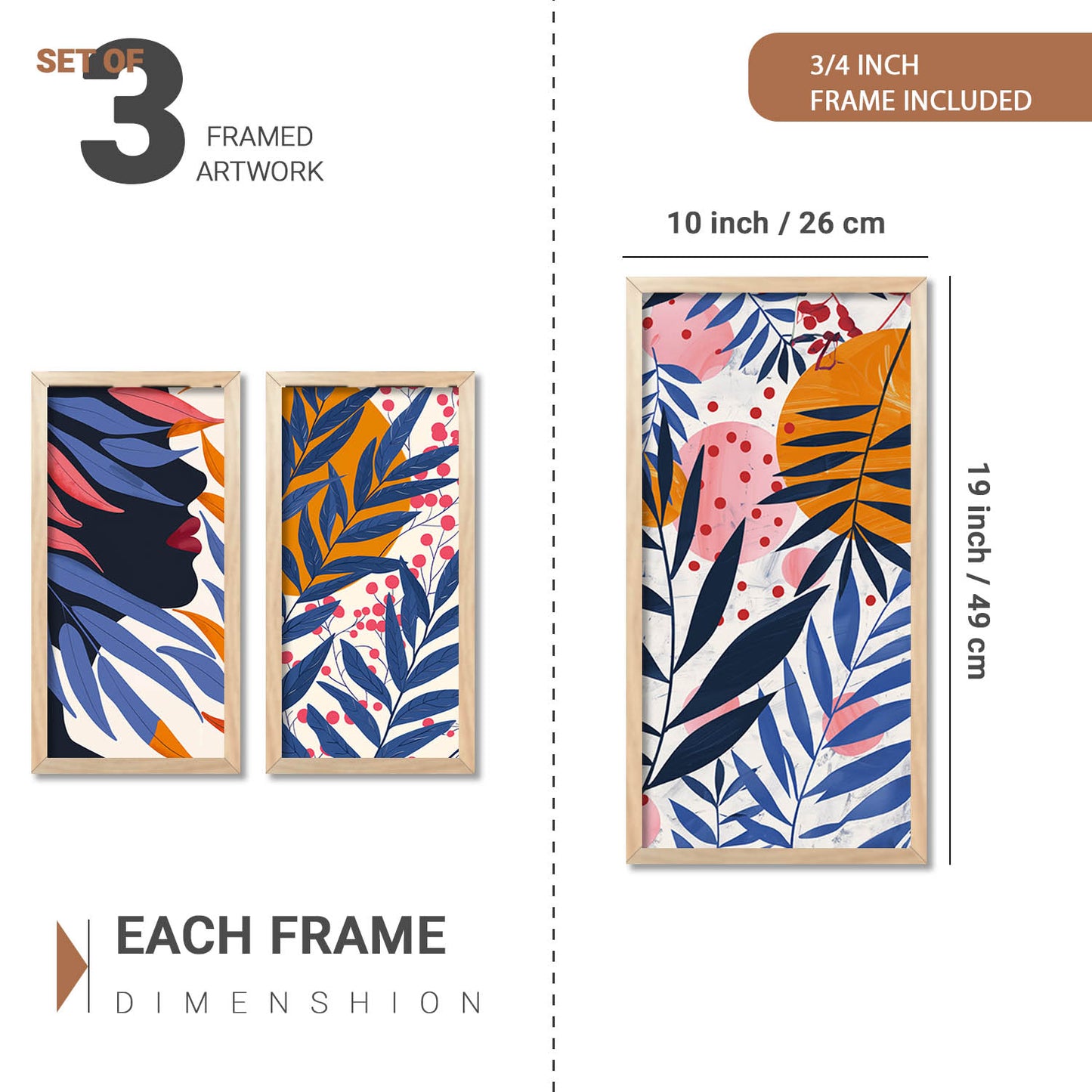 Modern Art Framed Posters for Home and Office Wall Decor