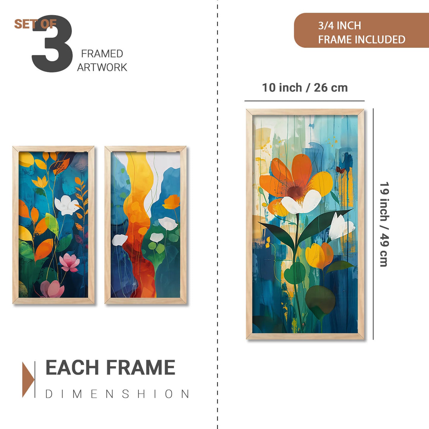 Modern Art Framed Posters for Home and Office Wall Decor