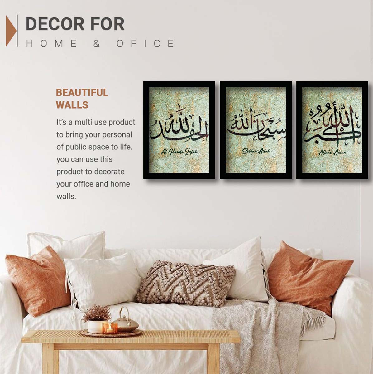 Motivational Wall Frames Posters Paintings For office study Room Home Decoration ( set of 3 )