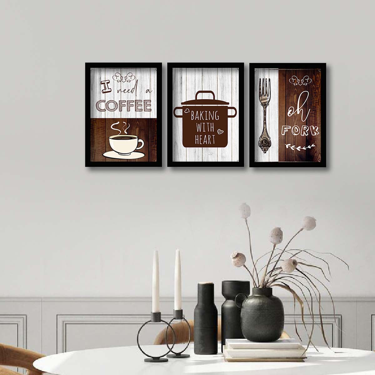Motivational Wall Frames Posters Paintings For office study Room Home Decoration ( set of 3 )