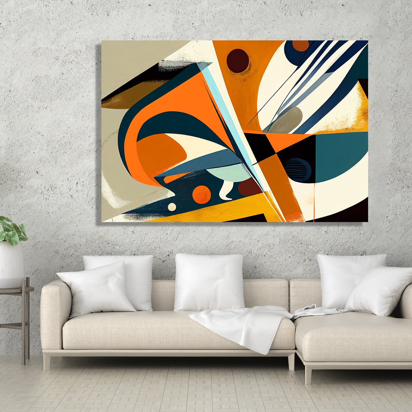 Vibrant Colors Abstract Modern Art Canvas Paintings