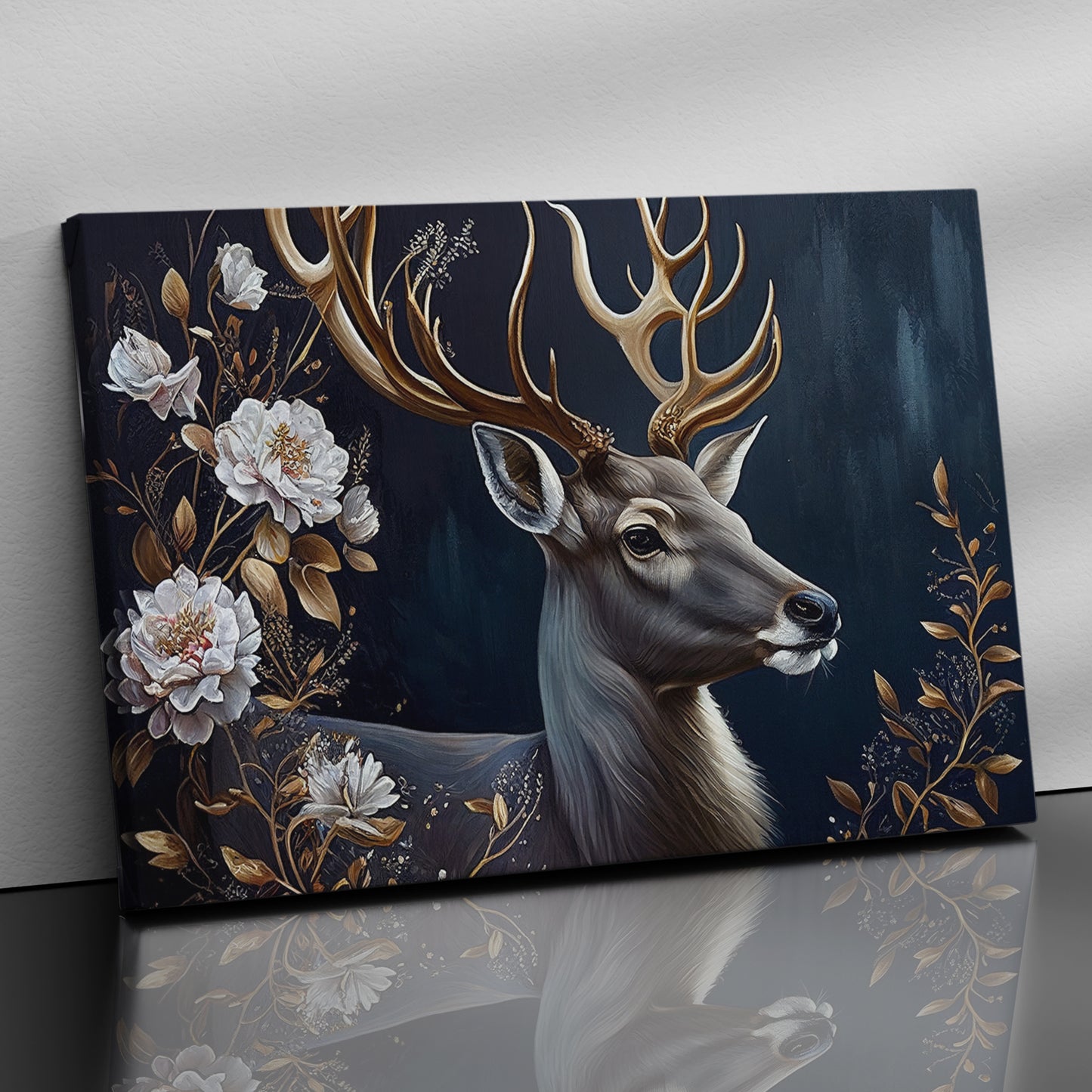 Deer in Forest Canvas Painting - Large Canvas Art for Living Room Bedroom Wall Decor